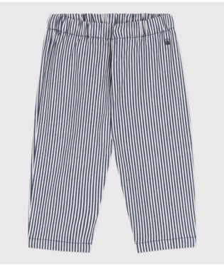 Babies' Striped Cotton Trousers