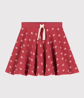 Girls' Cotton Print Skirt