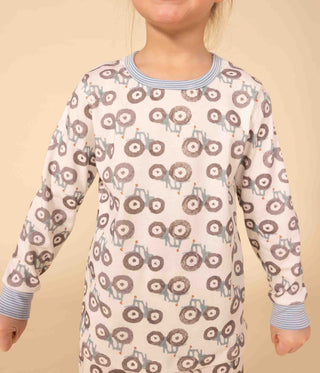 Children's Unisex Tractor Cotton Pyjamas
