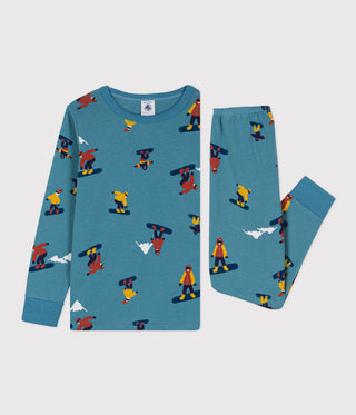 Children's Unisex Snowboard Cotton Pyjamas